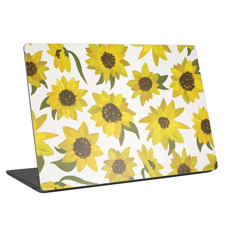 Cat Coq Sunflower Acrylic Universal Laptop 12in (9.8 x 6.8in) Skin